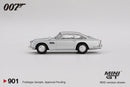2025 Mini GT MiJo Exclusives 1:64 Limited Edition James Bond 007 Operación Trueno Aston Martin DB5 plata Llantas de Goma
