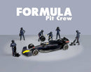 2026 American Diorama MiJo Exclusives 1:64 Limited Edition Formula Pit Crew Team Blue Figuras Equipo de Boxes F1