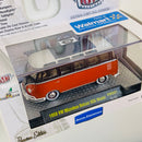 2014 M2 Machines Auto-Thentics Limited Edition Walmart Exclusive Volkswagen 1959 VW Microbus Deluxe USA Model VWS01 rojo con negro Llantas de Goma