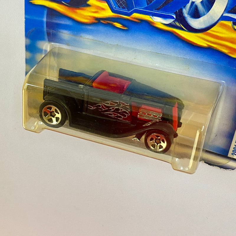 2001 Hot Wheels First Editions 1932 Ford Roadster Pickup Hooligan 018 negro 5SP base ZAMAC Primera Edición