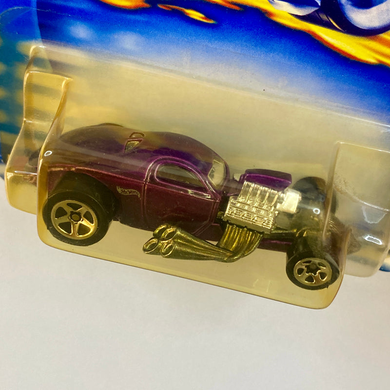 2003 Hot Wheels First Editions 1/4 Mile Coupe 019 morado metálico 5SP Primera Edición