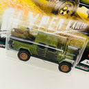 2021 Hot Wheels Premium Car Culture Hyper Haulers 20 Jeep Gladiator verde metálico Llantas de Goma RR
