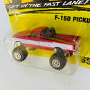 1995 Matchbox Ford F-150 Pickup 65 rojo con blanco Primera Edición