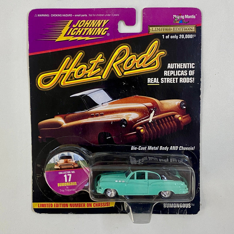 1997 Johnny Lightning Hot Rods Limited Edition 1/20,000 Troy Trepanier Bumongous 1950 Buick Sedanette celeste