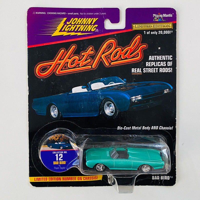 1997 Johnny Lightning Hot Rods Limited Edition 1/20,000 Thom Taylor Bad Bird Ford Thunderbird verde metálico