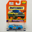 1999 Matchbox Drop Tops 55 Chevy Convertible 46 celeste Primera Edición