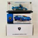 2022 Hot Wheels RLC 82 Lamborghini Countach LP500 S Exclusivo Red Line Club azul hielo spectraflame Llantas de Goma RR
