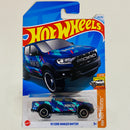 2024 Hot Wheels HW Hot Trucks 19  Ford Ranger Raptor azul oscuro metálico BAJA5