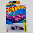2024 Hot Wheels Treasure Hunt NETFLIX Let's Race Experimotors Tooligan rosado AD base ZAMAC