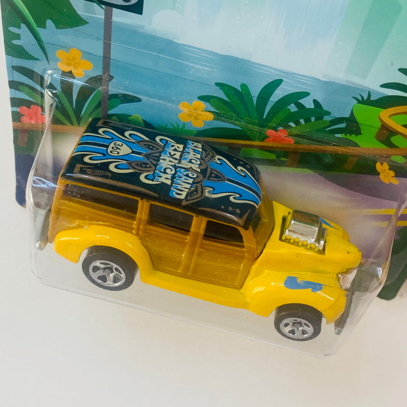 2014 Hot Wheels Walmart Exclusive HW Road Trippin State Route 360 40s Woodie Ford amarillo 5SP base ZAMAC