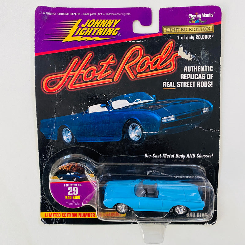 1997 Johnny Lightning Hot Rods Limited Edition 1/20,000 Thom Taylor Bad Bird Ford Thunderbird celeste