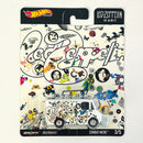 2020 Hot Wheels Premium Pop Culture Led Zeppelin Combat Medic blanco Llantas de Goma RR base ZAMAC