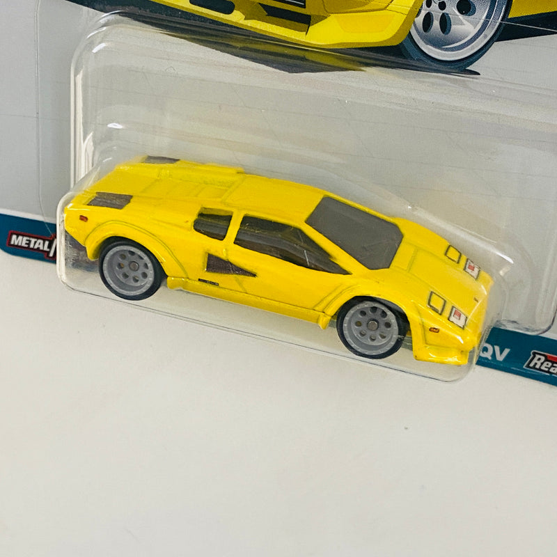 2023 Hot Wheels Premium Car Culture Spettacolare Lamborghini Countach LP 5000 QV amarillo Llantas de Goma RR