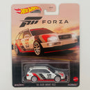 2023 Hot Wheels Premium Entertainment Forza 94 Audi Avant RS2 blanco Llantas de Goma RR