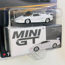 2026 Mini GT MiJo Exclusives 1:64 Limited Edition Lamborghini Countach 25th Anniversary blanco Llantas de Goma