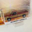 2021 Greenlight Limited Edition Detroit Speed Inc 1983 Chevrolet Silverado C-10 marrón Llantas de Goma