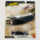 2026 Hot Wheels Premium Fast & Furious 25th Anniversary Rápidos y Furiosos 2003 Honda NSX Type-R negro Llantas de Goma RR