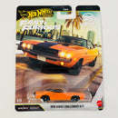 2026 Hot Wheels Premium Fast & Furious 25th Anniversary Rápidos y Furiosos 1970 Dodge Challenger R/T naranja Llantas de Goma RR Primera Edición