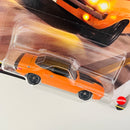 2026 Hot Wheels Premium Fast & Furious 25th Anniversary Rápidos y Furiosos 1970 Dodge Challenger R/T naranja Llantas de Goma RR Primera Edición