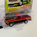 2020 Auto World Muscle Trucks Limited Edition 1/13,816 1979 Chevy C10 Scottsdale Sport rojo con negro Llantas de Goma