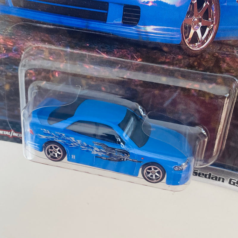 2023 Hot Wheels Premium Fast & Furious Rápidos y Furiosos Custom Acura Integra Sedan GSR azul Llantas de Goma RR