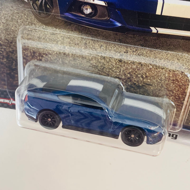 2023 Hot Wheels Premium Fast & Furious Rápidos y Furiosos Ford Shelby GT350R Custom Mustang azul metálico Llantas de Goma RR