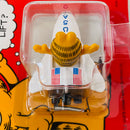 1990 ERTL Garfield Need a Lift? NASA Space Shuttle Transbordador Espacial blanco Bandera USA