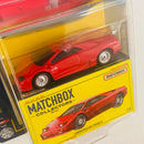 2022 Matchbox Collectors Lamborghini Diablo rojo Llantas de Goma