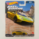 2023 Hot Wheels Premium Fast & Furious Rápidos y Furiosos Lamborghini Gallardo LP 570-4 Superleggera dorado metálico Llantas de Goma RR