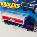 1999 Hot Wheels Haulers Cranberry Juice Cocktail Camión Trailer azul 7SP