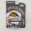 2019 Greenlight Limited Edition Hobby Exclusive Día de los Muertos Volkswagen Panel Van blanco con negro Llantas de Goma