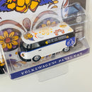 2019 Greenlight Limited Edition Hobby Exclusive Día de los Muertos Volkswagen Panel Van blanco con negro Llantas de Goma