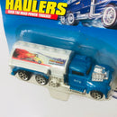 1999 Hot Wheels Haulers Camión Cisterna Pro-Comp azul 6DOT