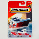 2026 Matchbox MBX Metro Coast 2 Coast yate blanco con rojo