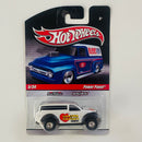 2010 Hot Wheels Delivery Slick Rides Toy R Us Exclusive Power Panel blanco Llantas de Goma RR base ZAMAC