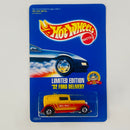 1994 Hot Wheels Mail In Malt O Meal Limited Edition 32 Ford Delivery amarillo con rojo BW base ZAMAC