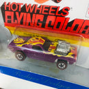 1998 Hot Wheels Conmemorativo 30 Aniversario 1974 Flying Colors Rodger Dodger morado redline RL