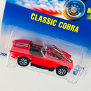 1995 Hot Wheels Moving Part Classic Cobra rojo 7SP