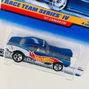 1998 Hot Wheels Race Team Series IV 67 Camaro Chevrolet azul metálico 5SP base ZAMAC