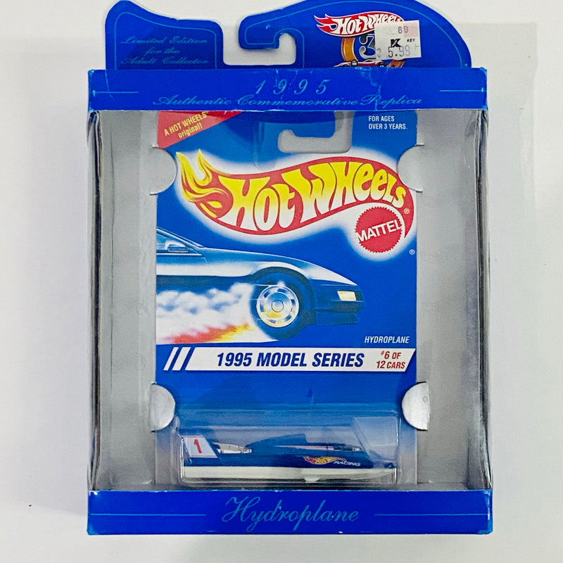 1998 Hot Wheels Conmemorativo 30 Aniversario 1995 Model Series Hydroplane azul MGW