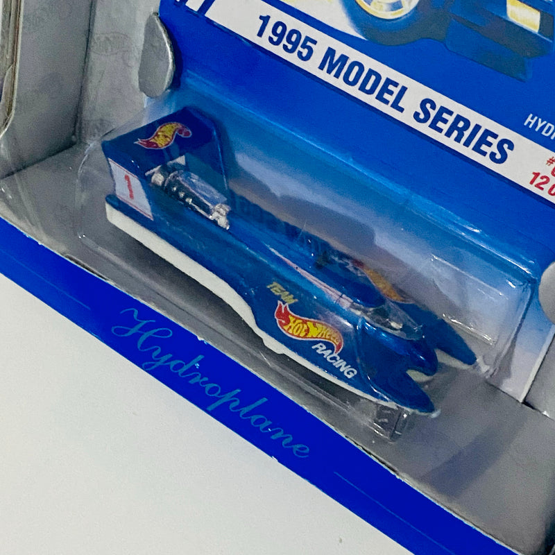 1998 Hot Wheels Conmemorativo 30 Aniversario 1995 Model Series Hydroplane azul MGW