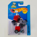 2014 Hot Wheels Peanuts HW City Snoopy rojo 5SP Primera Edición