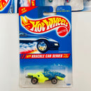 1995 Hot Wheels Krackle Car Series Colección Set de 4 - Sharkruiser, Turboa, 63 Corvette Split Window, Flashfire