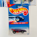 1995 Hot Wheels Krackle Car Series Colección Set de 4 - Sharkruiser, Turboa, 63 Corvette Split Window, Flashfire