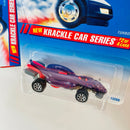 1995 Hot Wheels Krackle Car Series Colección Set de 4 - Sharkruiser, Turboa, 63 Corvette Split Window, Flashfire