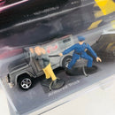 1997 Hot Wheels Action Pack Police Force Diorama Set de Policía y Camión Blindado - Armored Truck, Sheriff Patrol