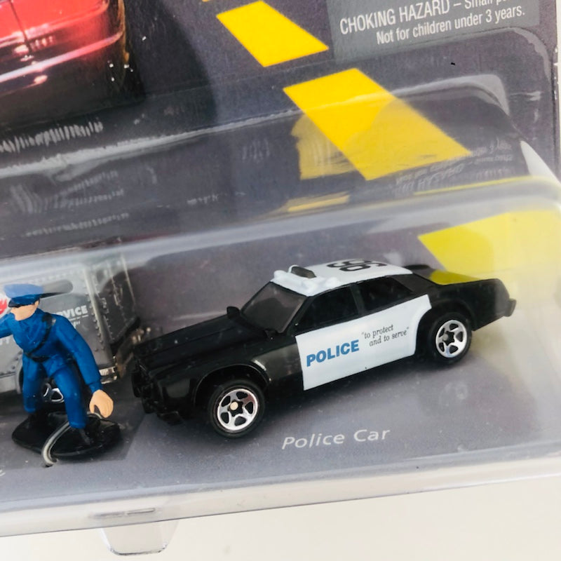1997 Hot Wheels Action Pack Police Force Diorama Set de Policía y Camión Blindado - Armored Truck, Sheriff Patrol