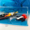 1997 Hot Wheels Action Pack Undersea Adventure Diorama Set de Buceo - Submarine, Mini Submarine & Micro Submarine