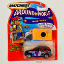 2004 Matchbox Around the World New York Mercedes Benz ML 430 negro con Cámara Miniatura