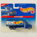 1997 Hot Wheels Haulers HW Team Racing Dunlop Camión Trailer azul 7SP